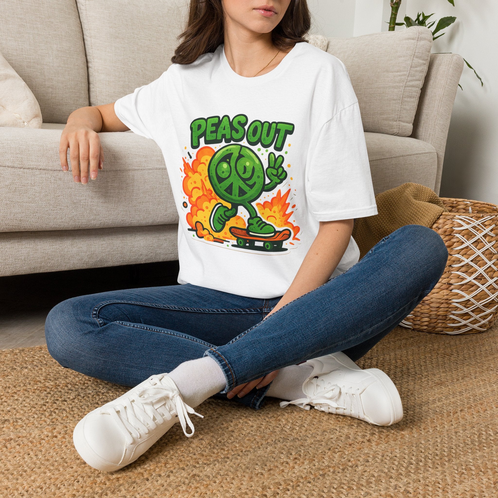 Peas Out Skateboard T-Shirt