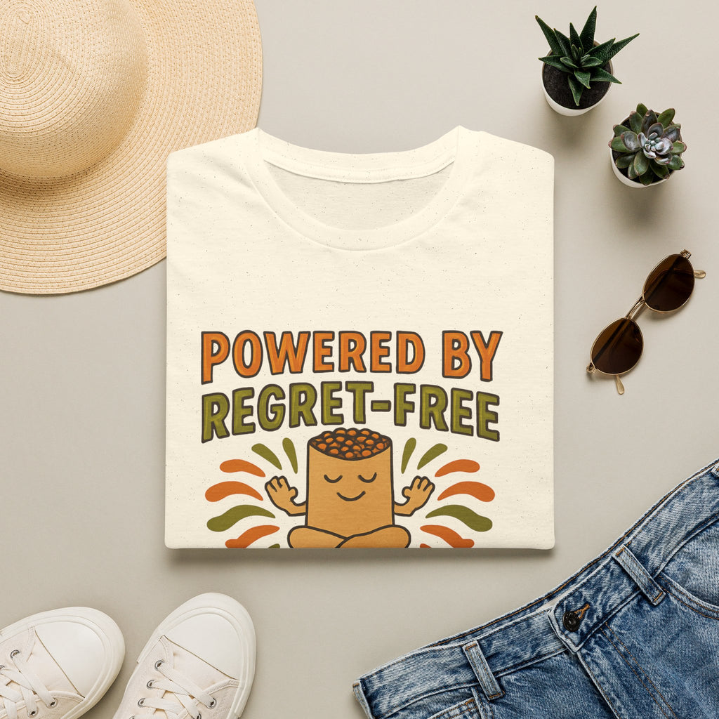Powered by Regret Free Burritos T-Shirt