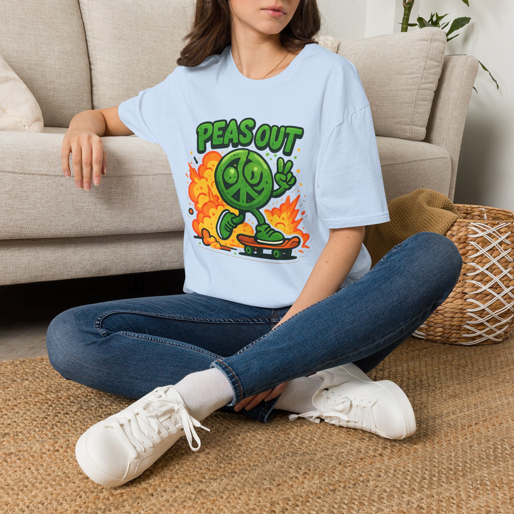 Peas Out Skateboard T-Shirt