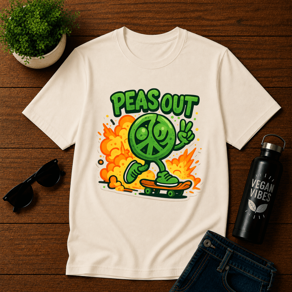 Peas Out Skateboard T-Shirt