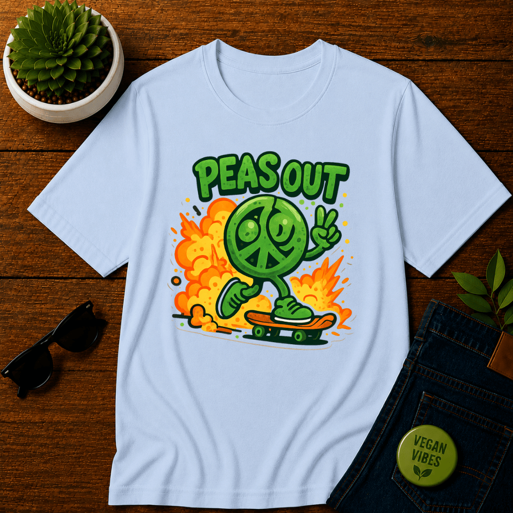 Peas Out Skateboard T-Shirt