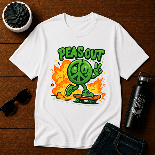 Peas Out Skateboard T-Shirt