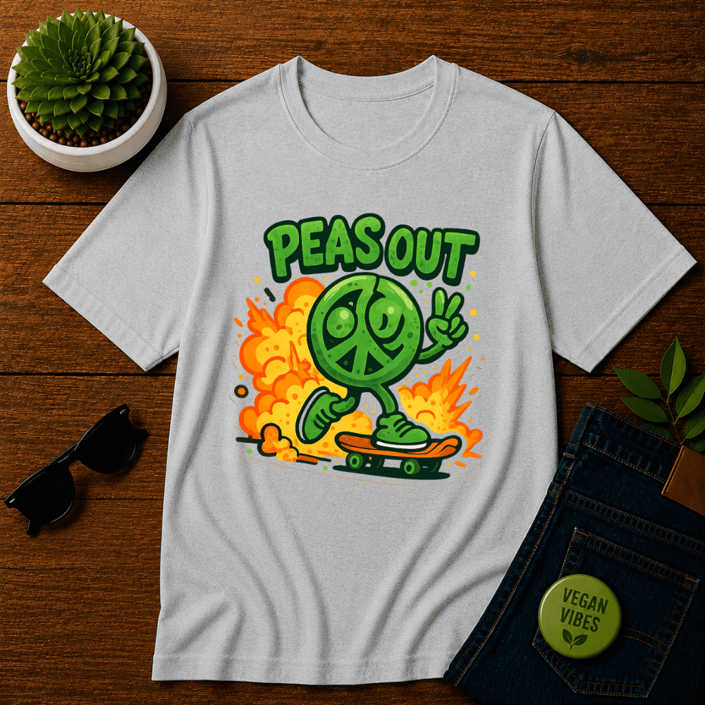 Peas Out Skateboard T-Shirt