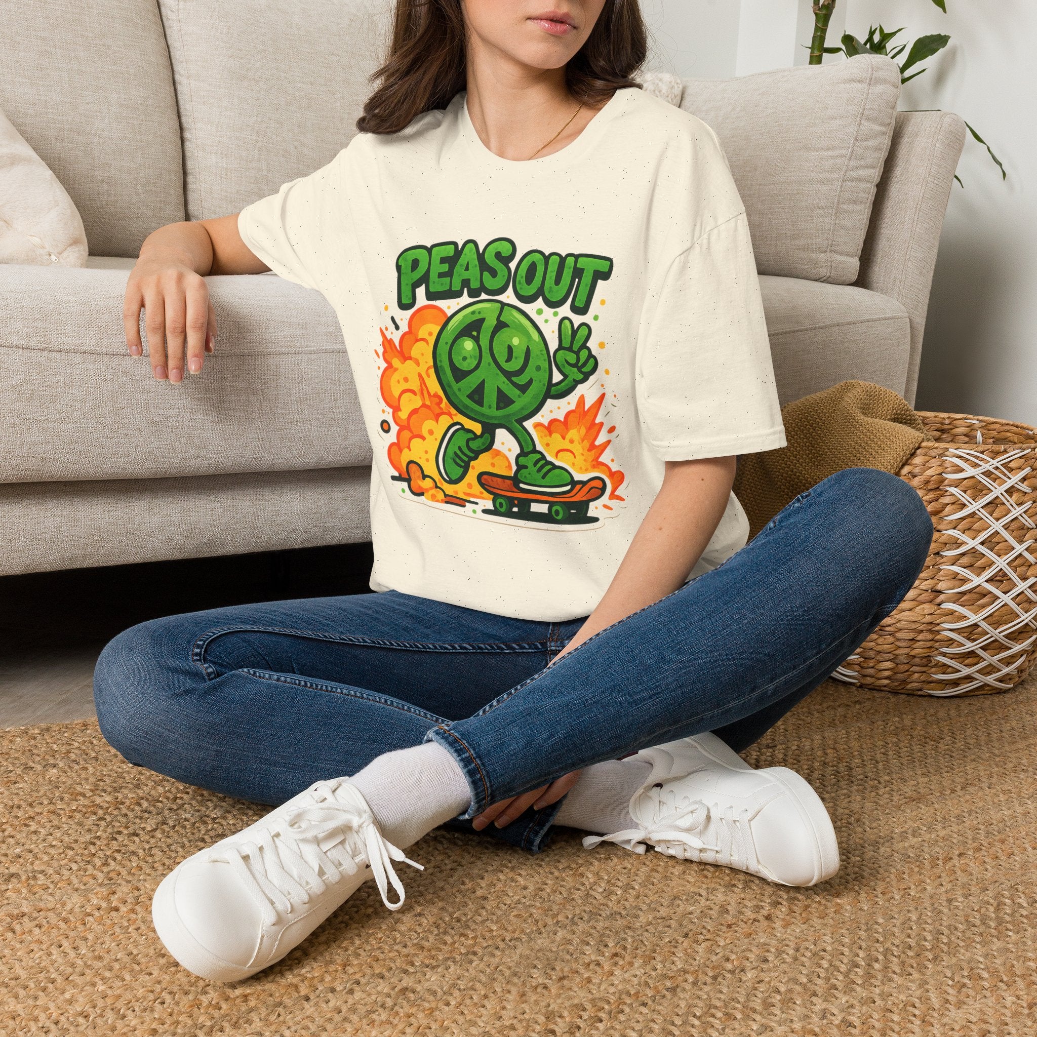 Peas Out Skateboard T-Shirt