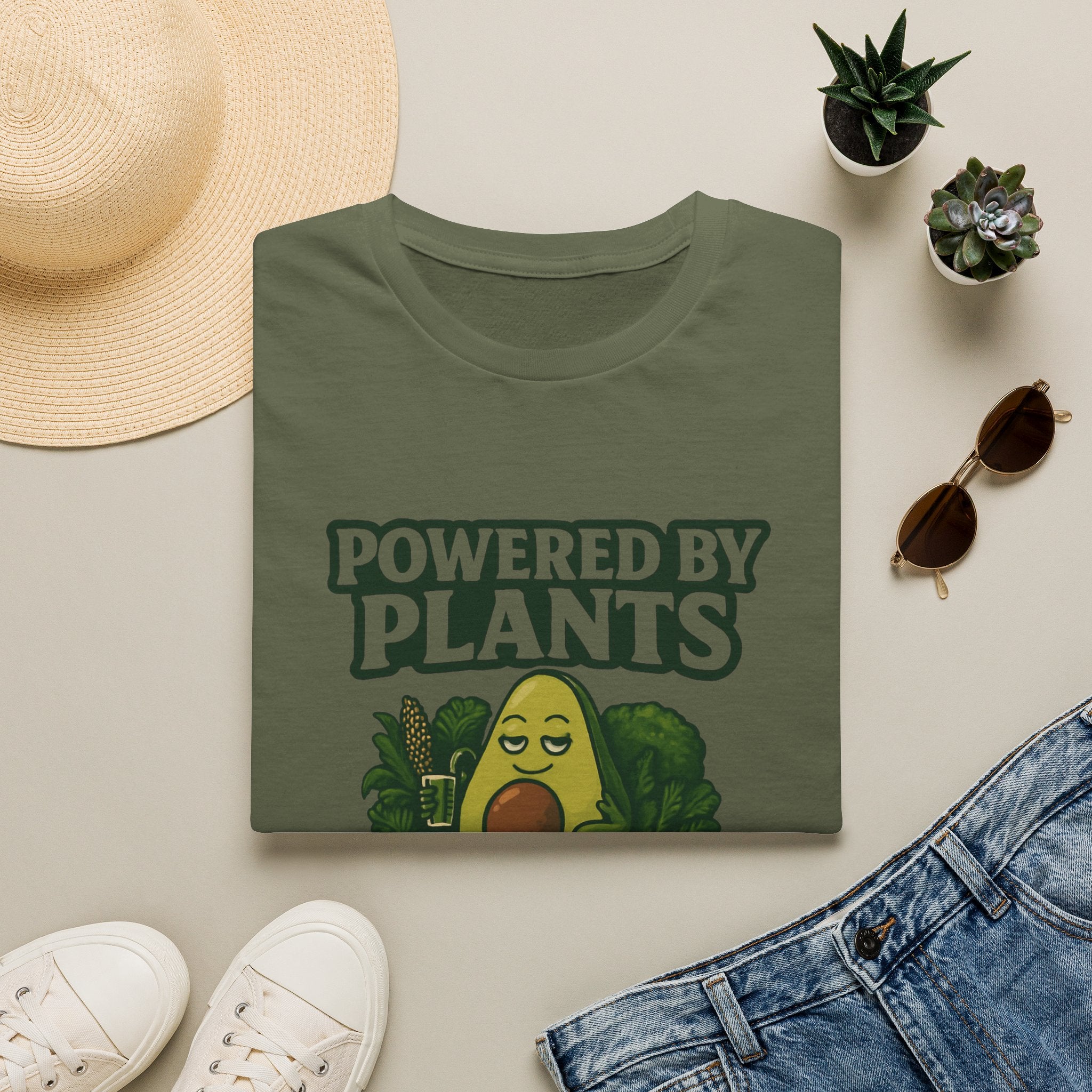 Powered by Plants and Pettyness T-Shirt